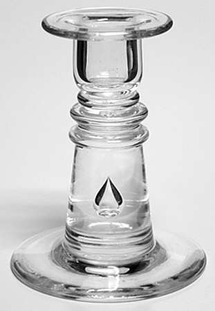 Teardrop 4" Single Light Candlestick by Steuben-1