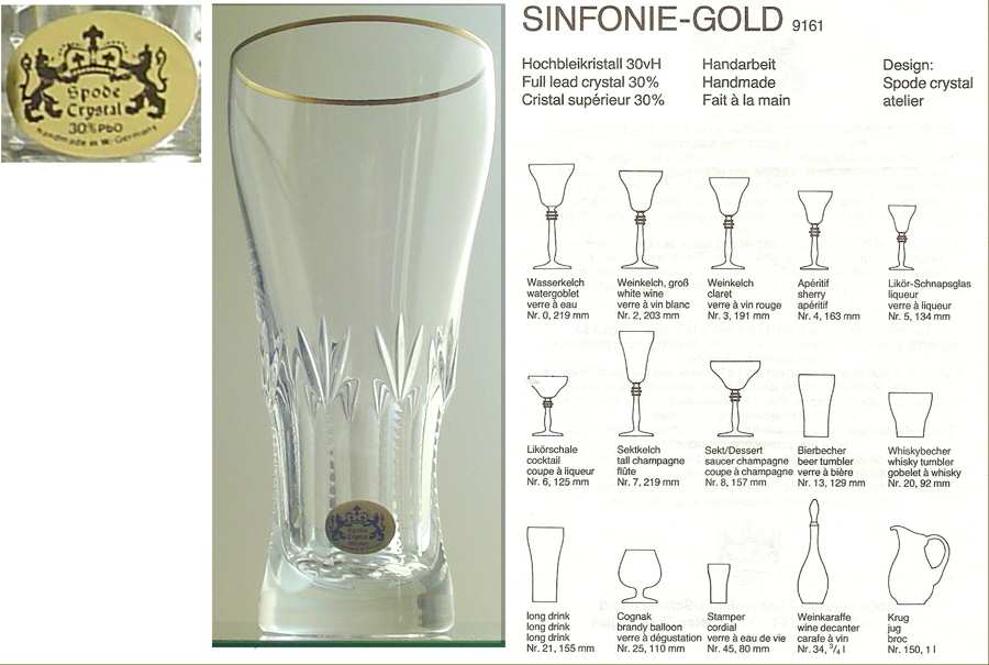 Sinfonie Gold Flat Iced Tea by Spode-1