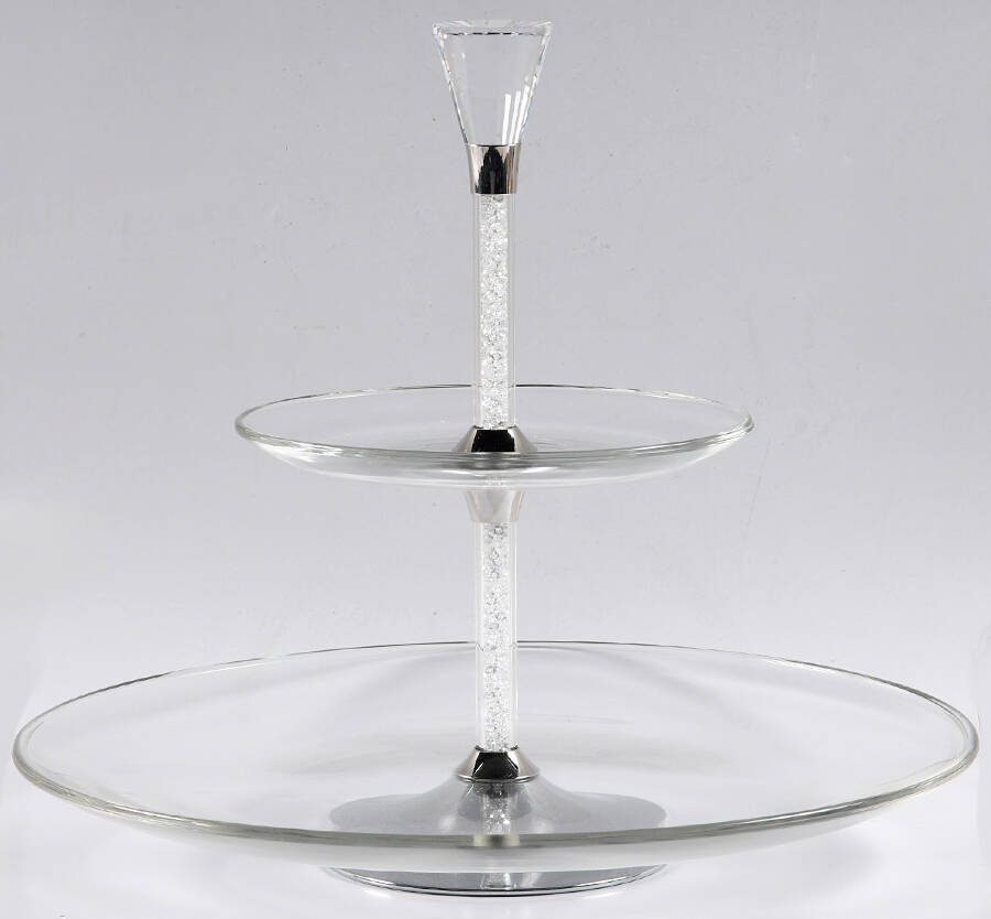 Crystalline 2 Tier Serving Tray by Swarovski-1