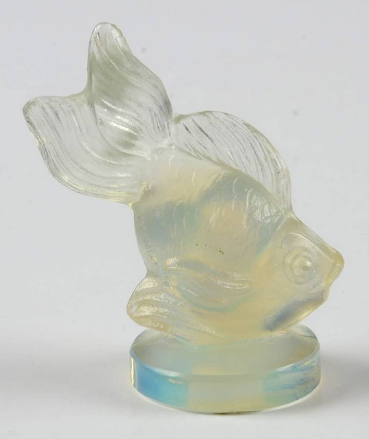 Animals & Figurines #A42 Poisson Capelan Fish by Sabino Glass-1