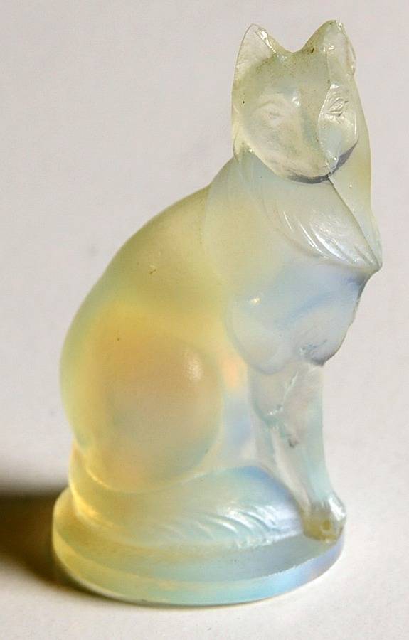 Animals & Figurines #A59 Small Shepherd Dog by Sabino Glass-1