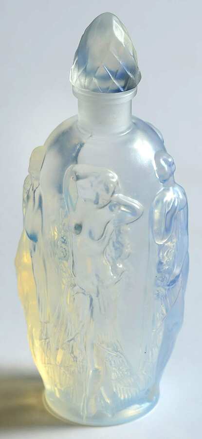 Animals & Figurines "PF22b" Mini "Gaite Perfume Bottle by Sabino Glass-1