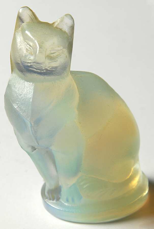 Animals & Figurines #A58 Small Cat by Sabino Glass-1