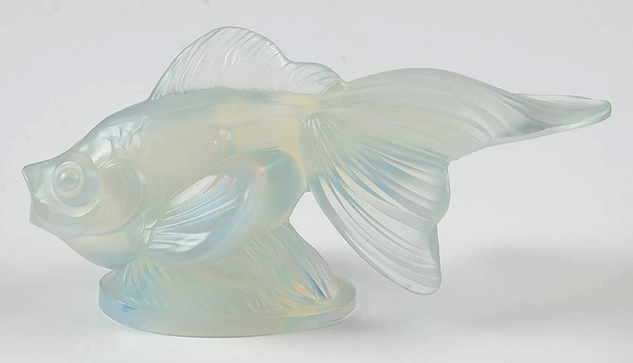 Animals & Figurines #F196 Large Queue de Voile Fish by Sabino Glass-1
