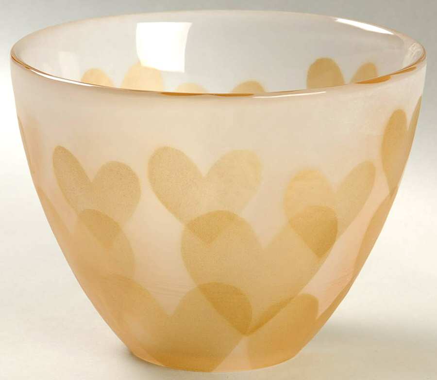 Love 5" Round Bowl by Sea Glasbruk-1