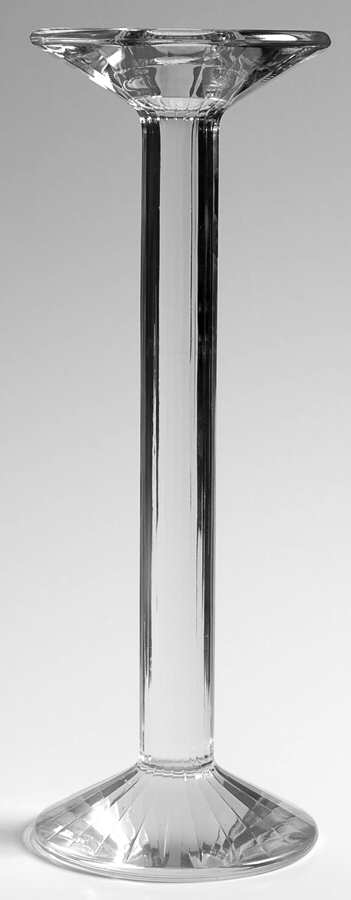 Heracleum 8" Single Light Candlestick by Stolzle Crystal-1