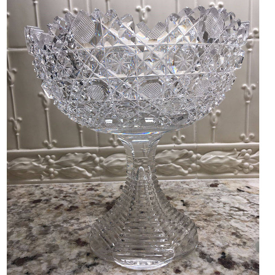 SMI16 Round Compote (Height X Width) by Smith Glass -1