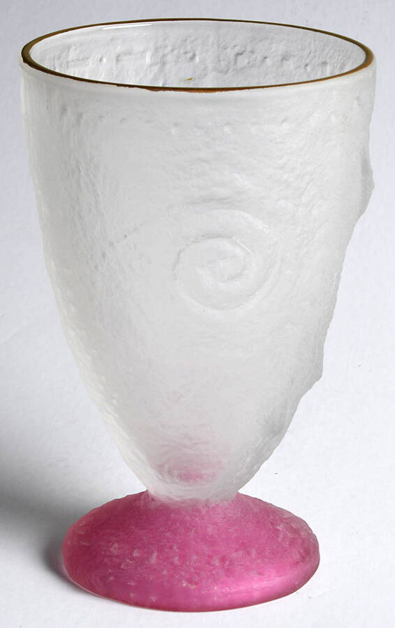 Fossilglass 10 Oz Pink Footed Tumbler by Christina Salusti-1