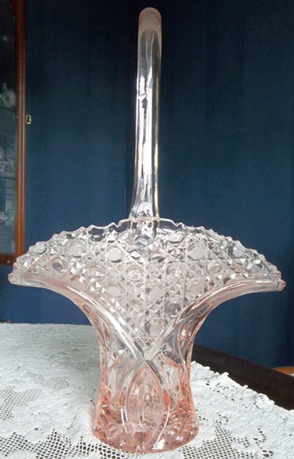 Innovation Pink 12" Basket by Smith Glass -1