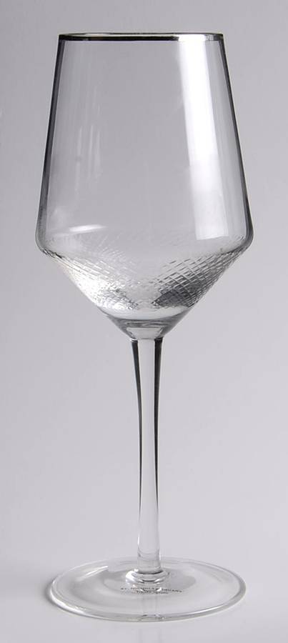 Tis the Season (Platinum, Smooth) Water Goblet by St Nicholas Square-1