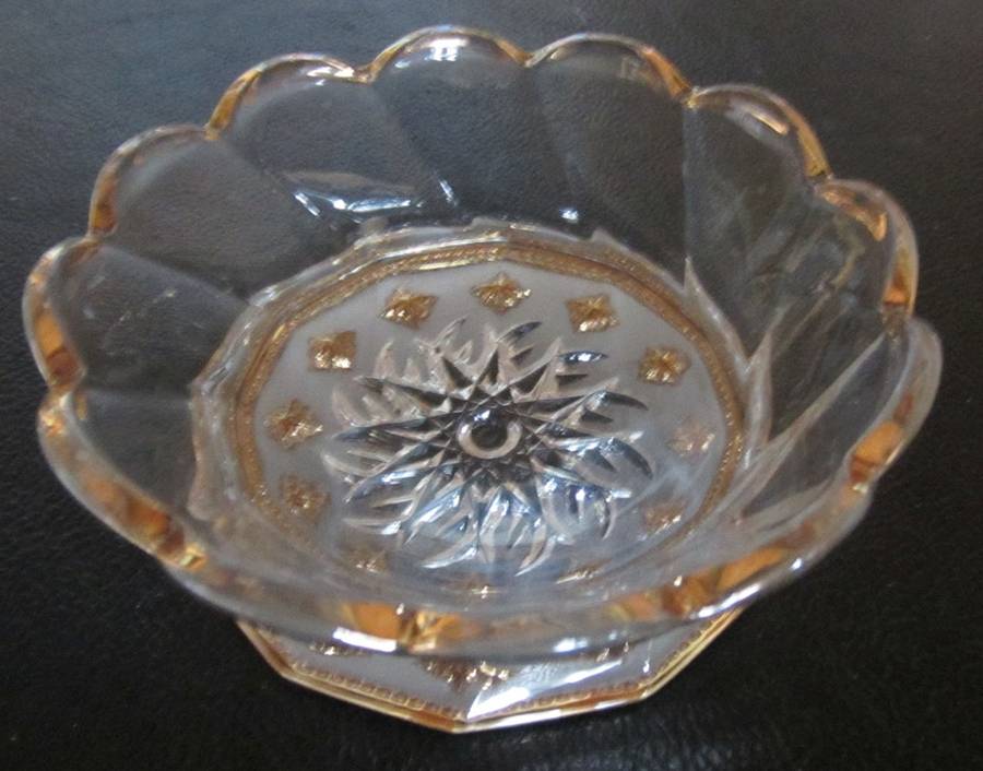 Texas (Gold Trim) Small Fruit Dessert Bowl by Steimer-1