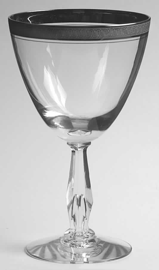 Finale (Platinum) Water Goblet by American Manor-1