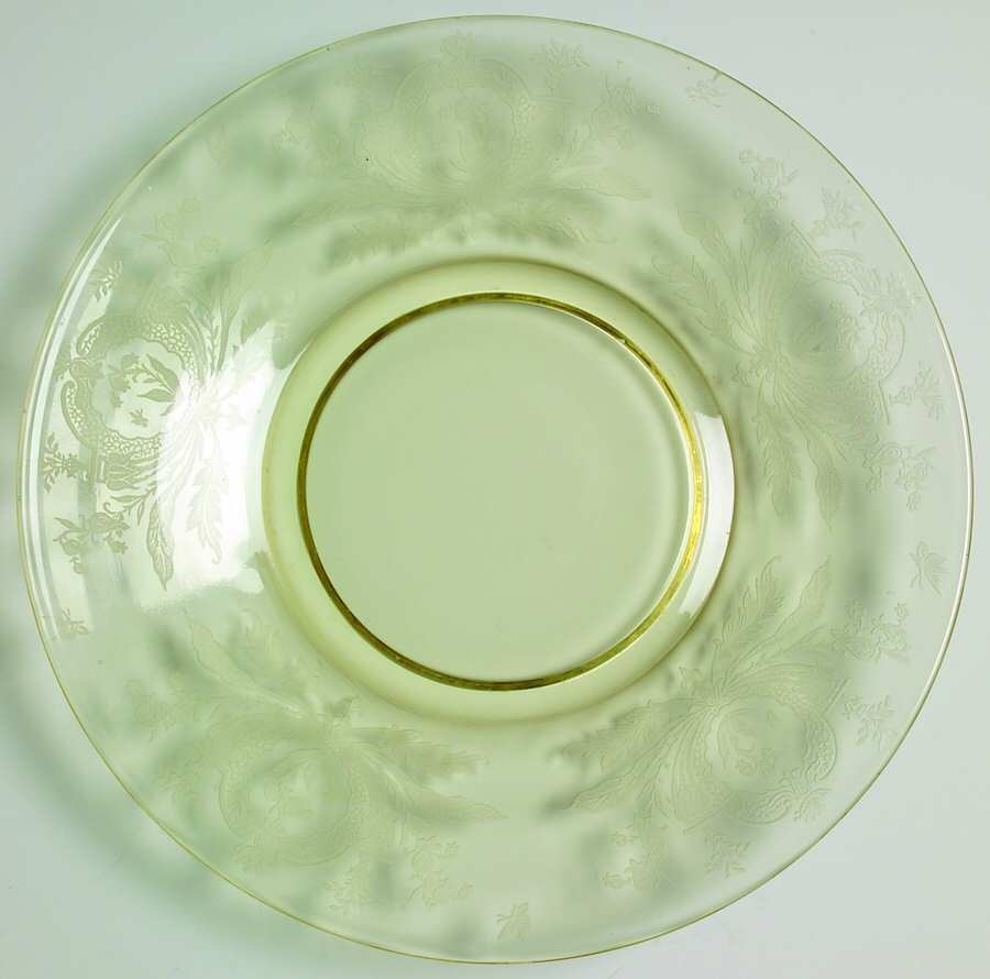 La Fleure Yellow (Stem 15024) Mayonnaise Underplate Only by Tiffin-Franciscan-1