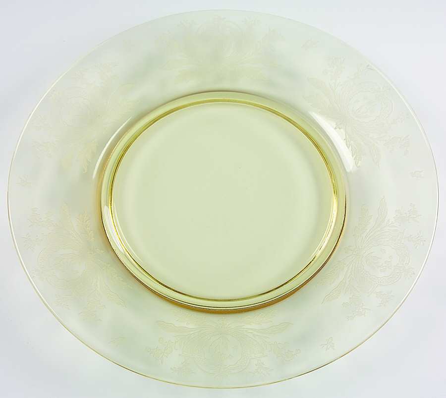La Fleure Yellow (Stem 15024) Dinner Plate by Tiffin-Franciscan-1