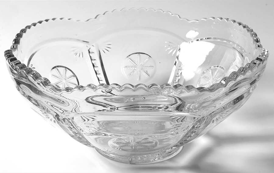 Frost Crystal Clear Punch Bowl by Tarentum-1
