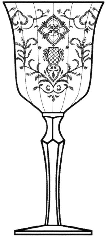 200-1 Clear Water Goblet by Tiffin-Franciscan-1
