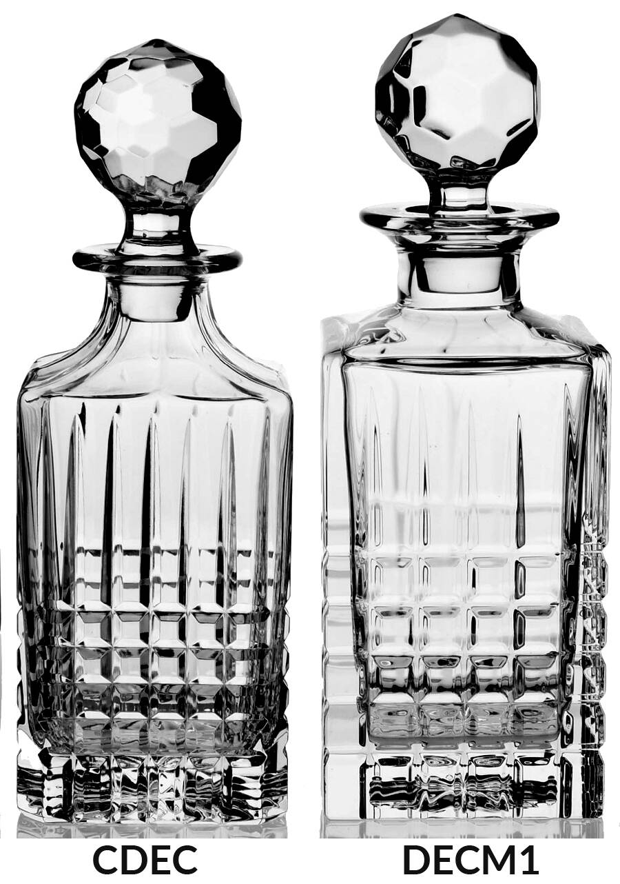 Plaid Decanter & Stopper by Tiffany-1