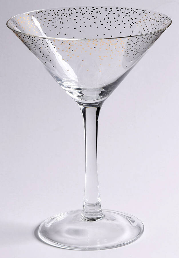 Dots Martini Glass by Threshold Glassware-1