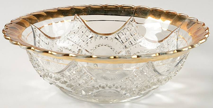 Dalton (Gold Trim) 10" Round Bowl by Tarentum-1
