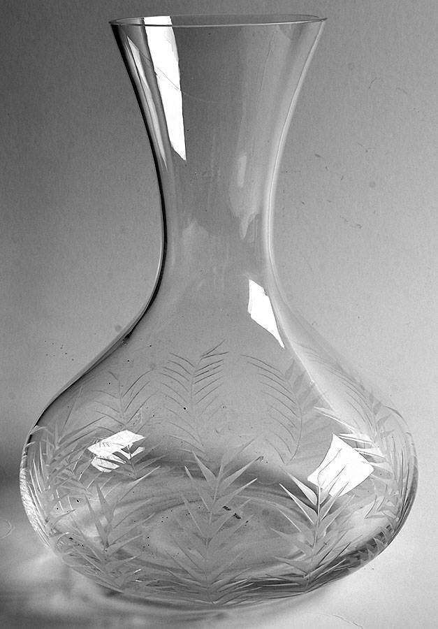 Etched Palm Open Decanter by Tommy Bahama Glass-1