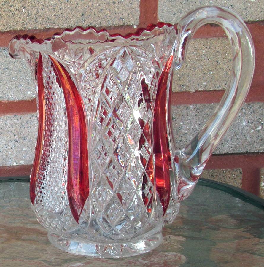Harvard Yard-Ruby Flash Creamer by Tarentum-1