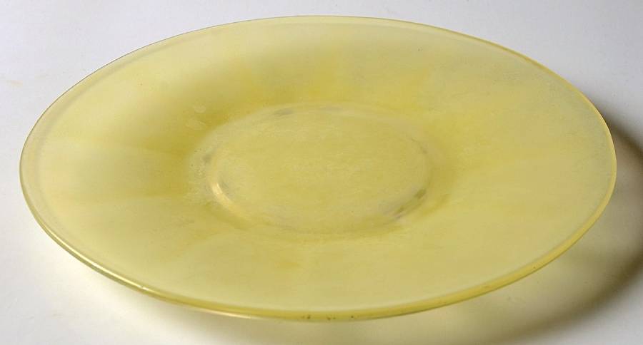 Florentine-Mandarin Yellow Sherbet Underplate Only by Tiffin-Franciscan-1