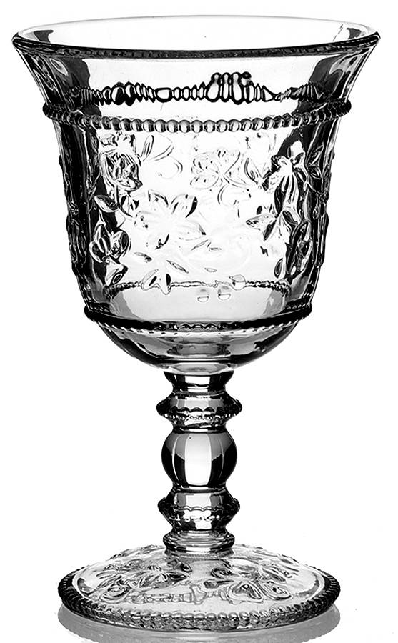 Floral Lace Water Goblet by Temp-Tations Crystal-1