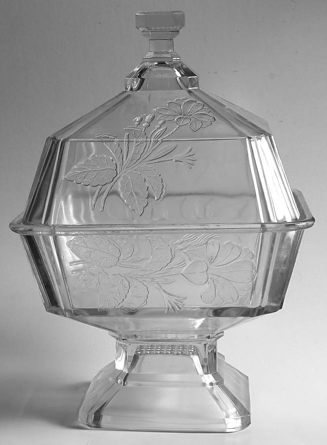 Foxhall 7" Square Compote & Lid by Campbell Jones-1