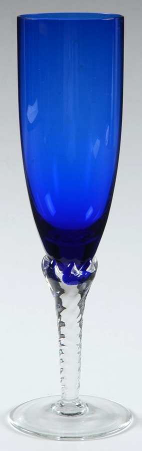 Pirouette Blue Fluted Champagne by Colony-1