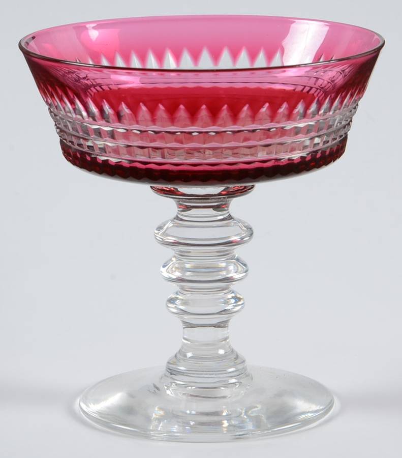 Renaissance Ruby Champagne/Tall Sherbet by Dorflinger-1