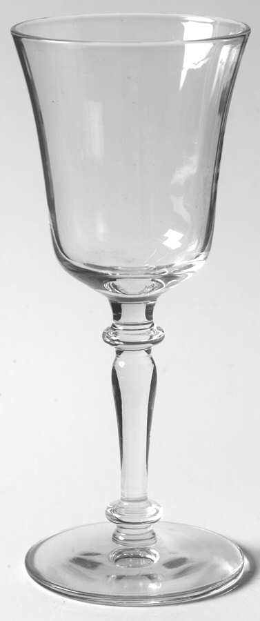 2011 Clear (Optic) Wine Glass by Glastonbury - Lotus-1
