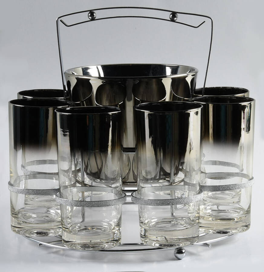 VIQ2 (10 Pc) Highball Set (8 CHB, CIB & Metal Holder) by Vitreon-1