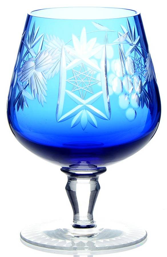 HO21 Blue Brandy Glass by Hortensja (Hortensia)-1