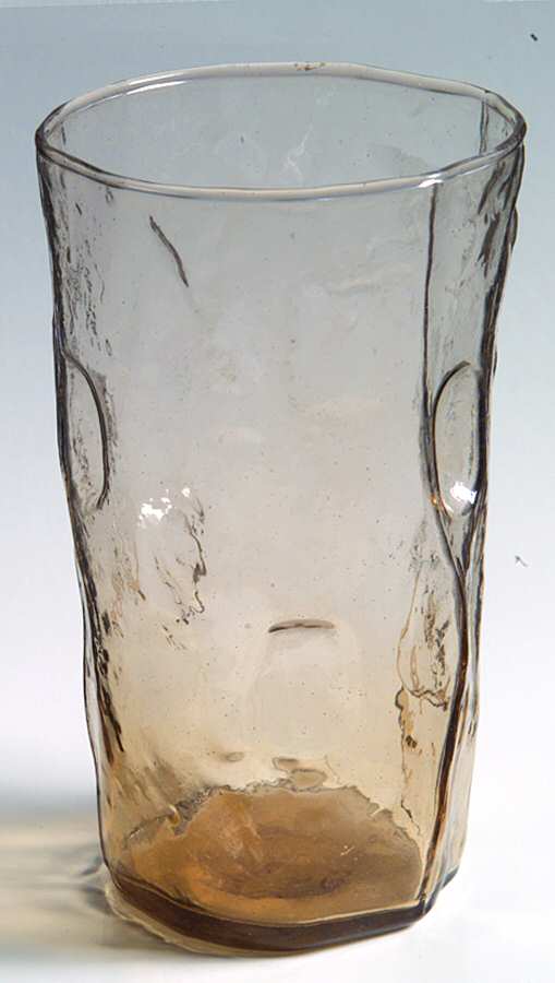 T1G1 Brown Flat Iced Tea by Tex Glass (Decatuer Glass)-1