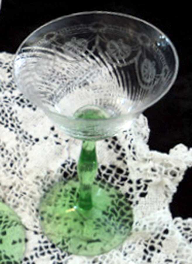 Magda Green Liquor Cocktail by J H Venon Crystal-1