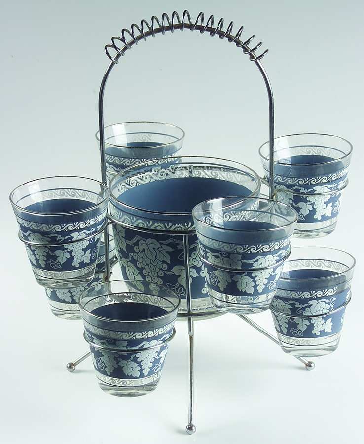 COL35 8 Double Old Fashion,Ice Bucket & Metal Stand by Colony-1