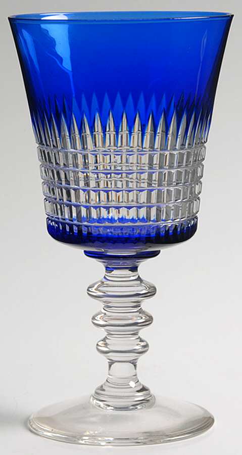 Renaissance Cobalt Water Goblet by Dorflinger-1