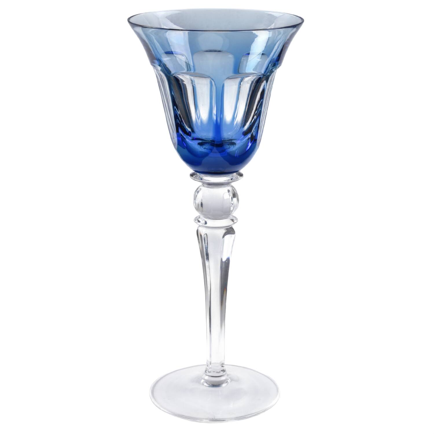 UNK9112 Cobalt Blue Water Goblet by Unknown Manufacturer-1