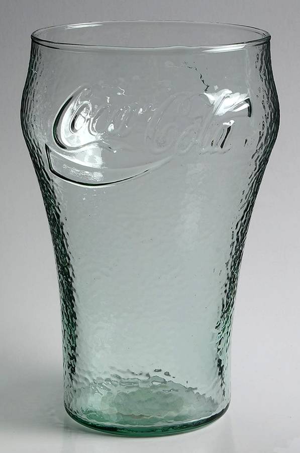 Coca Cola (Green, Clear and Amethyst) 32 Oz Flat Tumbler by Libbey Glass Company-1