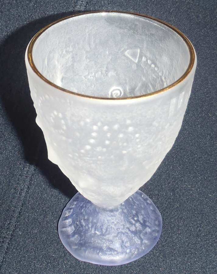 Fossilglass 2 Oz Purple Footed Tumbler by Christina Salusti-1