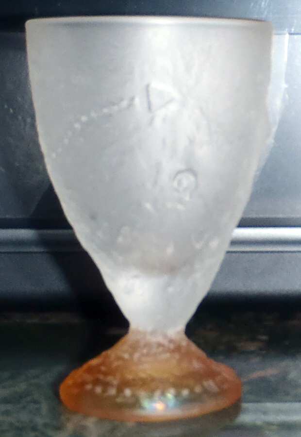 Fossilglass 2 Oz Orange Footed Tumbler by Christina Salusti-1