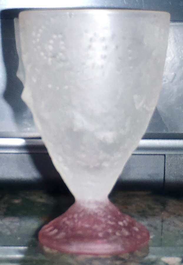 Fossilglass 2 Oz Pink Footed Tumbler by Christina Salusti-1