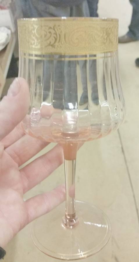 Florentine Pink (Stem 7606) Water Goblet by Cambridge-1