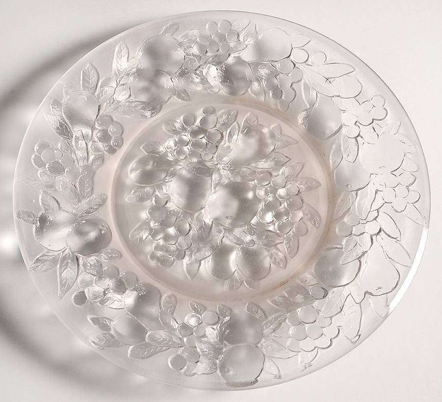 Martele Fruit Frosted-Clear Salad Plate by Consolidated-1