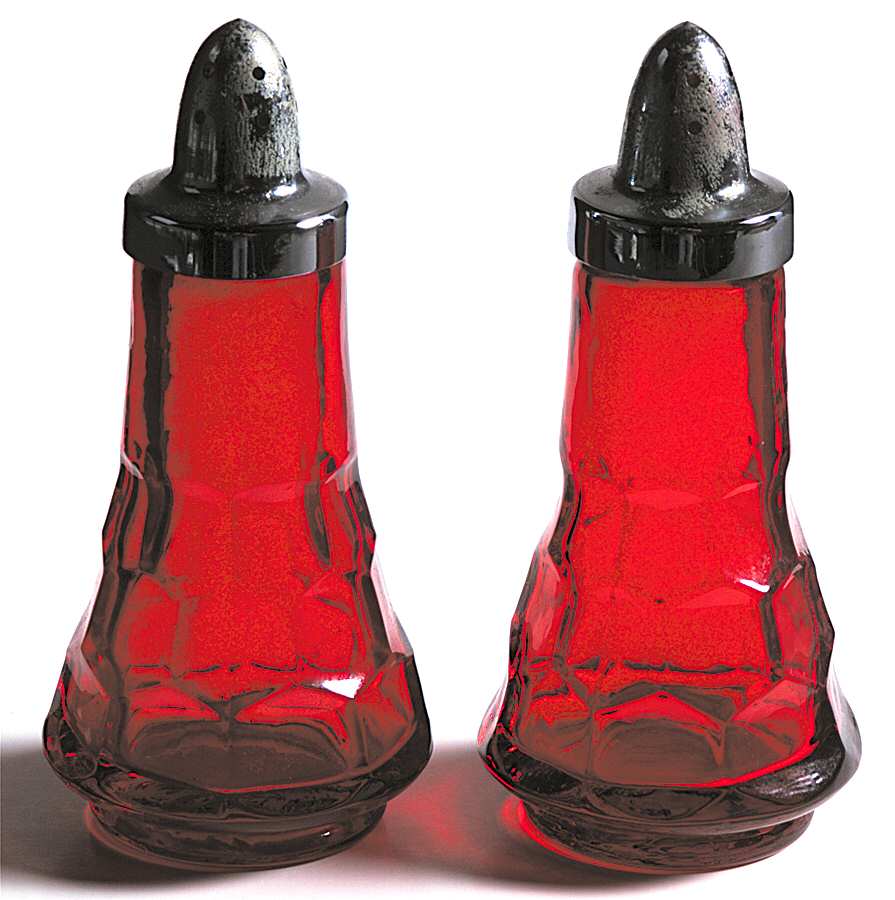 Georgian Ruby Shaker Set with Metal Lids by Viking-1