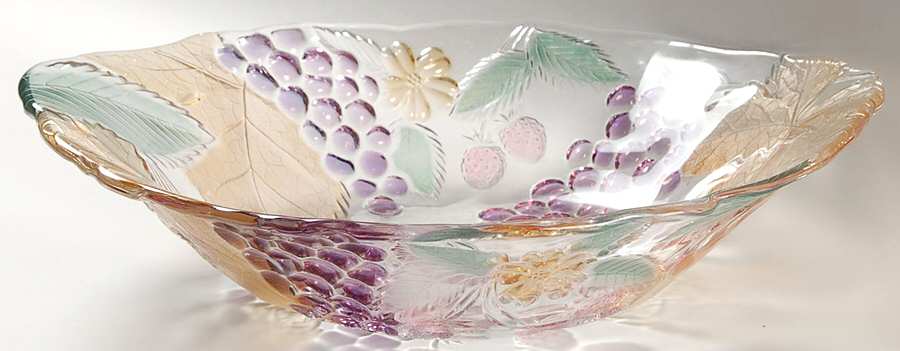 Wild Orchard 13" Shallow Salad Bowl by Savoir Vivre-1