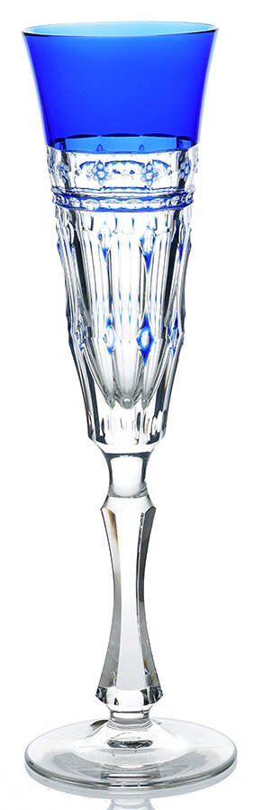 Barcelona Cobalt Blue Fluted Champagne by Varga-1