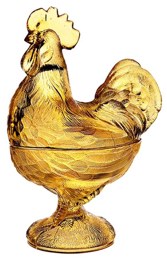 Le Coq Amber Rooster Box by Vista Alegre-1