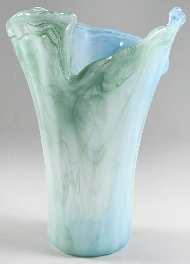 Giftware 13" Flower Vase by Lavorazione Arte Glass-1
