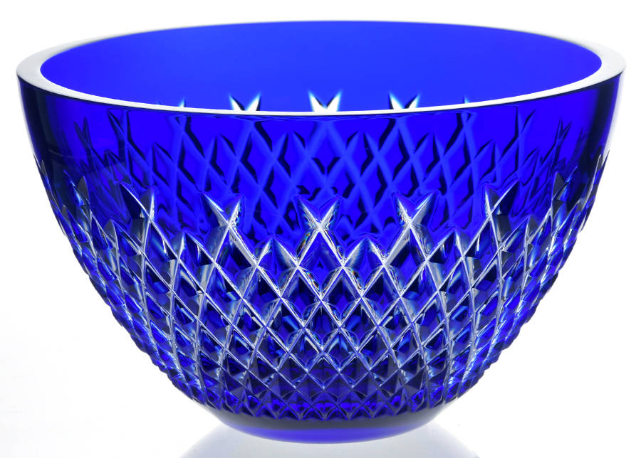 Alana 8" Blue Round Bowl by Waterford Crystal-1